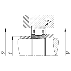 圓柱滾子軸承 N1028-K-M1-SP, 浮動軸承，帶錐孔，錐度 1:12，可分離，帶保持架，減少的徑向內(nèi)部游隙，加嚴(yán)公差