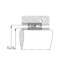 圓柱滾子軸承 NNU4148-M, 浮動軸承，雙列，可分離，帶保持架